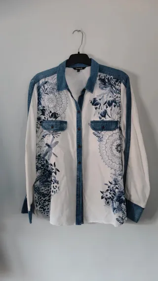 Camisa Blusa Desigual Estampado Floral