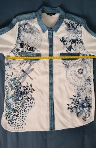 Camisa Blusa Desigual Estampado Floral