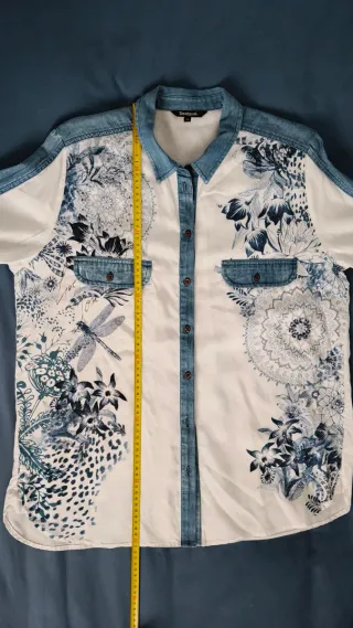 Camisa Blusa Desigual Estampado Floral