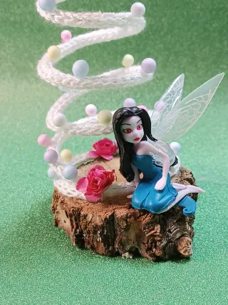 Figura Hada Disney Artesanal Navideña