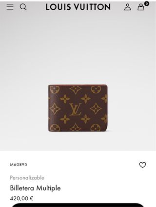 Cartera Louis Vuitton Hombre Marrón