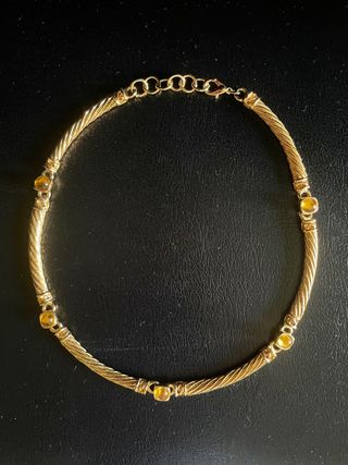 Collana bigiotteria americana goldtone