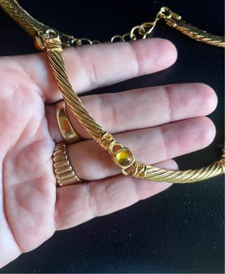 Collana bigiotteria americana goldtone