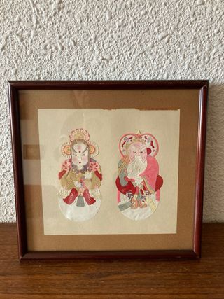 Cuadro de pergamino arte tradicional chino
