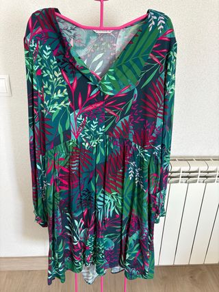 Vestido Tatuun largo estampado