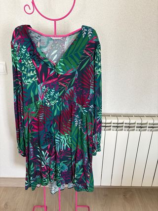 Vestido Tatuun largo estampado