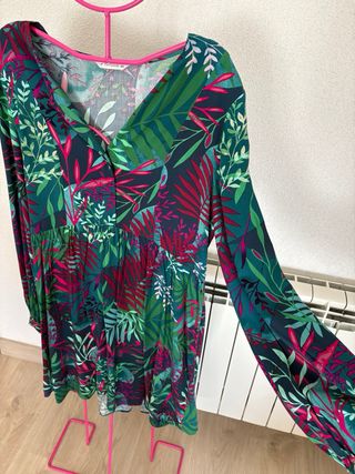 Vestido Tatuun largo estampado