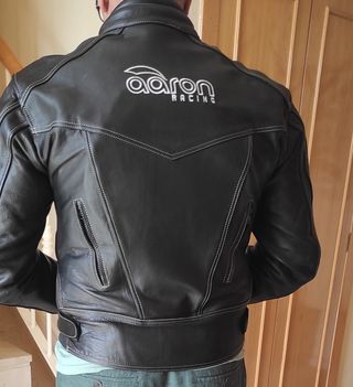 Chaqueta de cuero Aaron Racing Moto