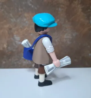 Playmobil custom vendedor de periódicos victoriano