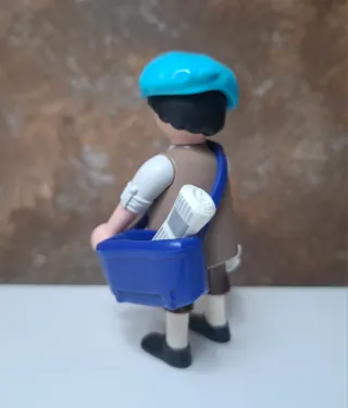 Playmobil custom vendedor de periódicos victoriano