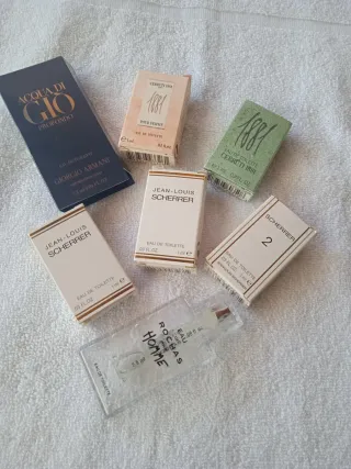 Miniaturas Perfume Cerruti, Armani, Scherrer, Roch