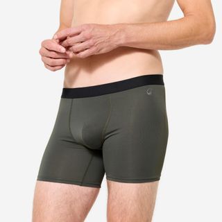 Lote 3 Bóxeres Hombre Azul Oscuro-Azul-Caqui Microfibra