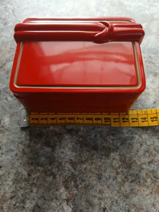 Portagioie rosso anni '80 made in Italy