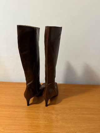 Botas de piel marrones talla 43
