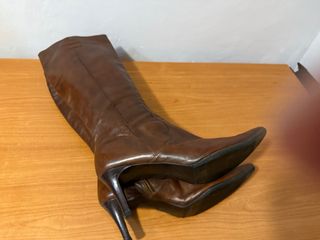 Botas de piel marrones, talla 43