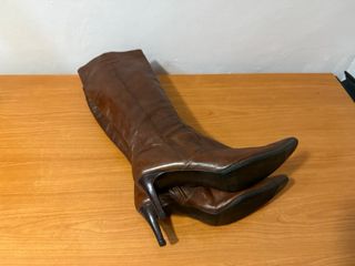 Botas de piel marrones, talla 43