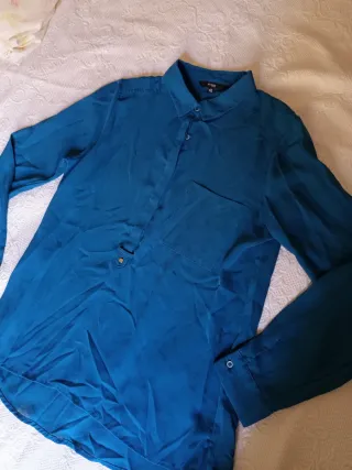 Blusa gasa Formula Joven azul talla 42