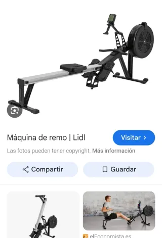 Máquina de remo Crivit casi sin uso