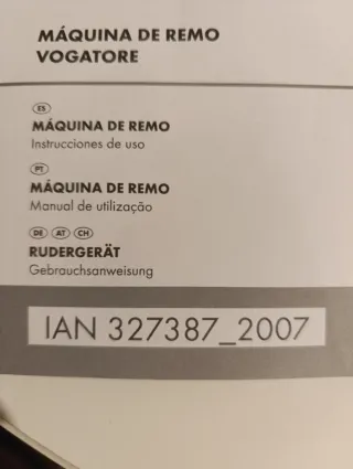 Máquina de remo Crivit casi sin uso