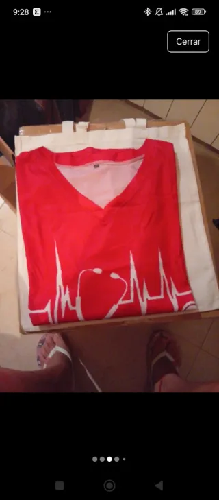 2 Camisetas Tcae/Enfermería Talla XL/XXL