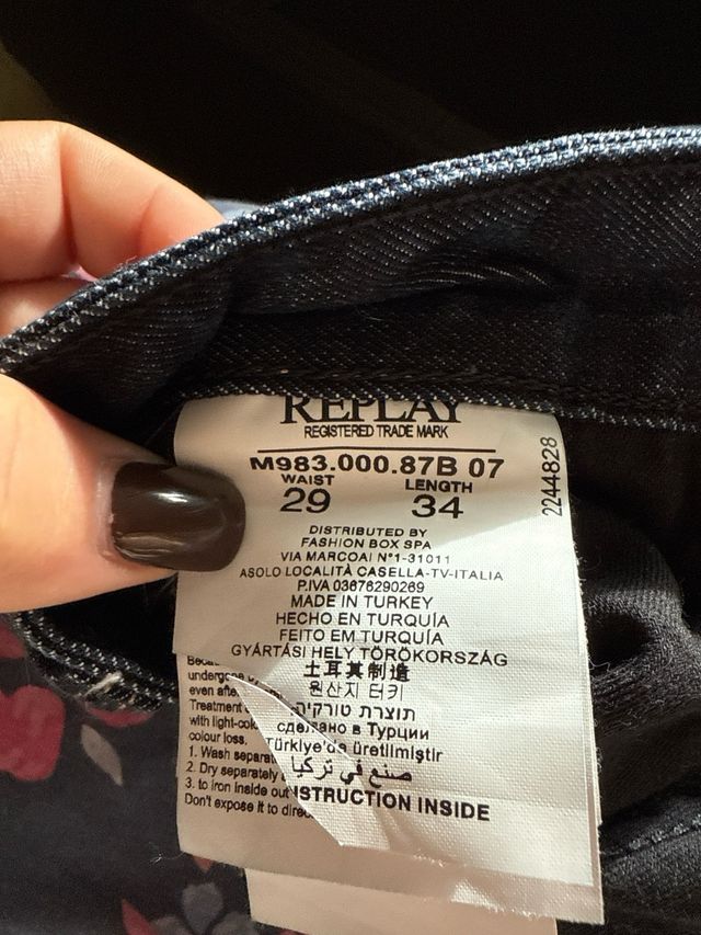 Jeans Uomo Replay Blu