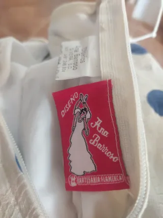 Traje Flamenca Lunares Azul Talla 12 años 