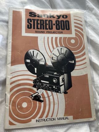 Proyector Super 8 Sankyo Stereo 800 Revisado