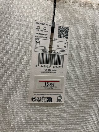 Camiseta Mango sin estrenar