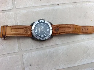 Relógio Timberland Homem Couro Castanho