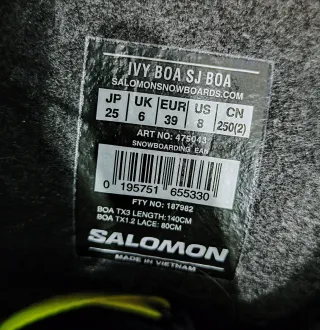 Botas Snowboard Salomon Boa