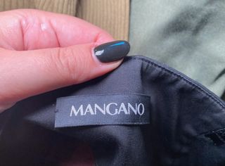 Abito corto a fascia nero e bordeaux