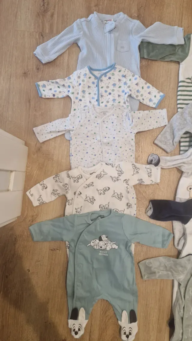 Lote pijamas bebé invierno algodón y pelito