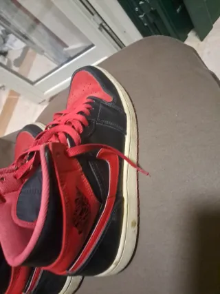 Jordan 1 Scarpe da Ginnastica Rosse e Nere