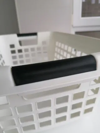 Cesta Colada  Plástico Blanca