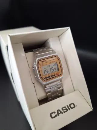 Casio Vintage A158WEA-9EF Dorado/Plateado