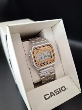 Casio Vintage A158WEA-9EF Dorado/Plateado
