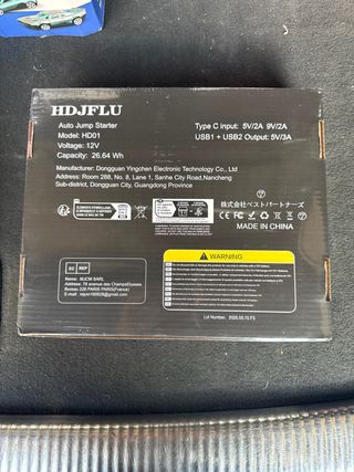 Arrancador Portátil HDJFLU 3000A(1)