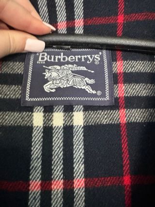 Trenca Burberry azul marino