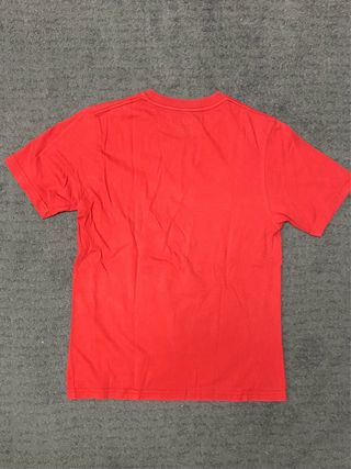 Camiseta Vans Roja Logo Blanco Niño