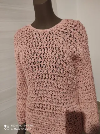 Maglioncino donna rosa tg. L