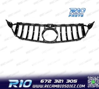PARRILLA MERCEDES W205 14-18 LOOK AMG GT CROMO NEGRO
