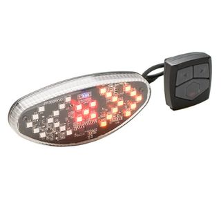 Luz trasera LED recargable USB con intermitente