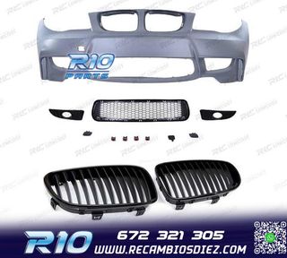 PARAGOLPES DELANTERO BMW E81 E87 E82 04 -13 LOOK 1M + PARRIL