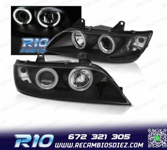 FAROS BMW Z3 OJOS ANGEL EYES CCFL FONDO NEGRO 96-02