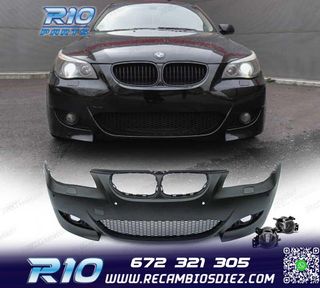 PARAGOLPES DELANTERO BMW E60 E61 03-07 LOOK M5 PDC + NIEBLAS