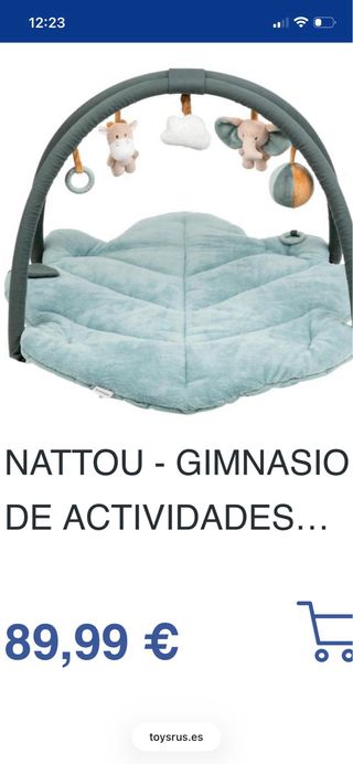 Alfombra Gimnasio Bebé Hoja Verde