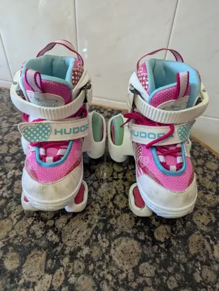 Patines Hudora niña rosas