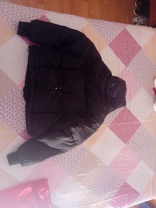 Chaqueta plumífero negra talla M