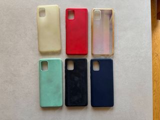 Samsung A71 con cover e pellicole protettive