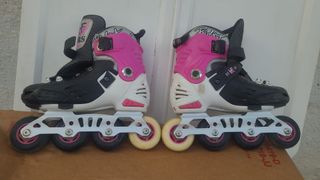 Patines KRF Infantiles Rosa/Blanco Talla 32-35